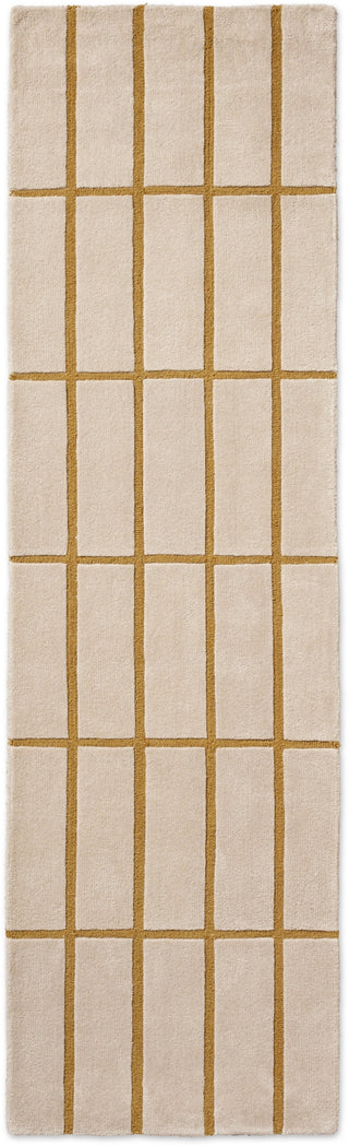 Brink and Campman Tiiliskivi Bronze Yellow Area Rug by Marimekko Runner Main Image