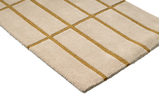 Brink and Campman Tiiliskivi Bronze Yellow Area Rug by Marimekko Runner Corner Image