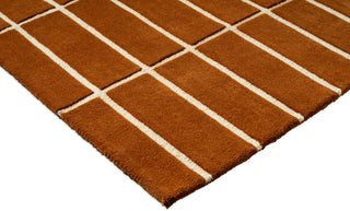 Brink and Campman Tiiliskivi Brown Area Rug by Marimekko Corner Image