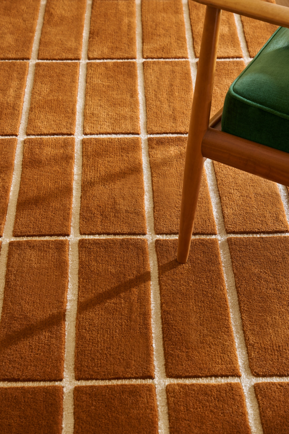 Brink and Campman Tiiliskivi Brown Area Rug by Marimekko Room Image Feature