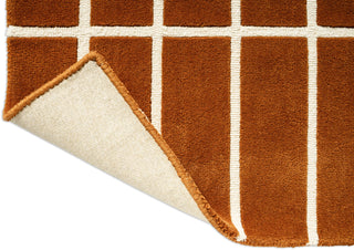 Brink and Campman Tiiliskivi Brown Area Rug by Marimekko Runner Fold Image