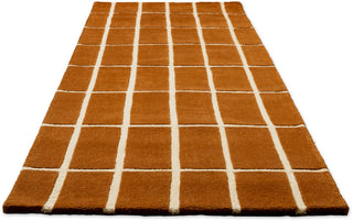 Brink and Campman Tiiliskivi Brown Area Rug by Marimekko Runner Angle Image