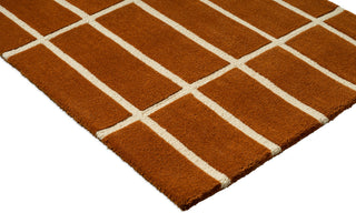 Brink and Campman Tiiliskivi Brown Area Rug by Marimekko Runner Corner Image