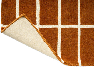 Brink and Campman Tiiliskivi Brown Area Rug by Marimekko Runner Fold Image