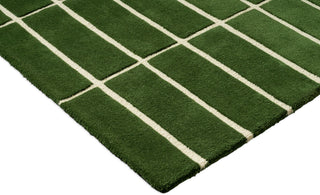 Brink and Campman Tiiliskivi Green Area Rug by Marimekko Corner Image