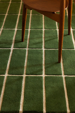 Brink and Campman Tiiliskivi Green Area Rug by Marimekko Room Image Feature