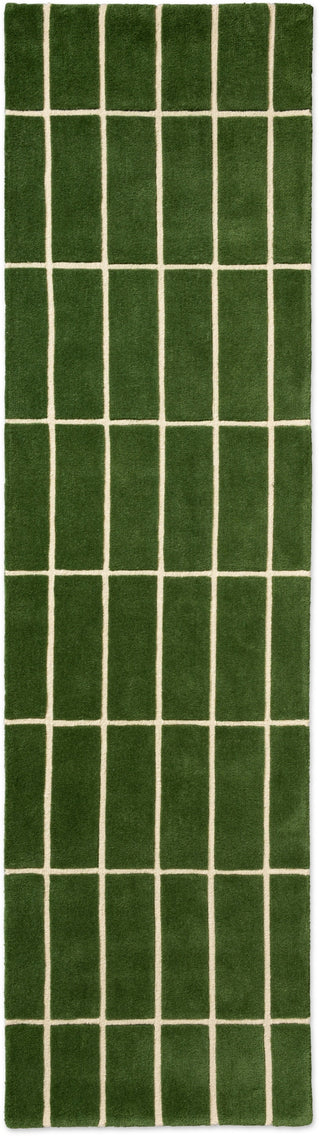 Brink and Campman Tiiliskivi Green Area Rug by Marimekko Runner Main Image