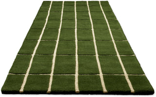 Brink and Campman Tiiliskivi Green Area Rug by Marimekko Runner Angle Image