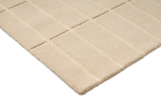 Brink and Campman Tiiliskivi Natural White Area Rug by Marimekko Corner Image