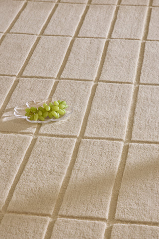 Brink and Campman Tiiliskivi Natural White Area Rug by Marimekko Room Image Feature
