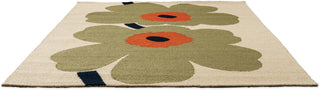 Brink and Campman Unikko Anniversary Dusty Green Area Rug by Marimekko Angle Image