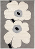 Brink and Campman Unikko Anniversary Grey Area Rug by Marimekko main image