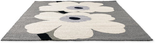 Brink and Campman Unikko Anniversary Grey Area Rug by Marimekko Angle Image