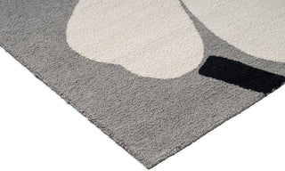 Brink and Campman Unikko Anniversary Grey Area Rug by Marimekko Corner Image