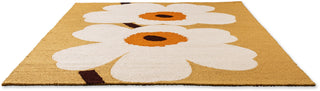 Brink and Campman Unikko Anniversary Honey Area Rug by Marimekko Angle Image