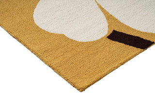 Brink and Campman Unikko Anniversary Honey Area Rug by Marimekko Corner Image