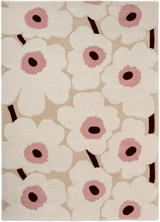 Brink and Campman Unikko Beige/Pink Area Rug by Marimekko main image
