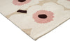 Brink and Campman Unikko Beige/Pink Area Rug by Marimekko Corner Image