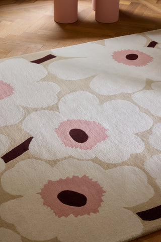 Brink and Campman Unikko Beige/Pink Area Rug by Marimekko Room Image Feature