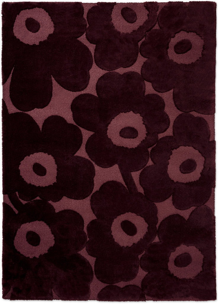 Brink and Campman Unikko Burgundy Area Rug by Marimekko main image