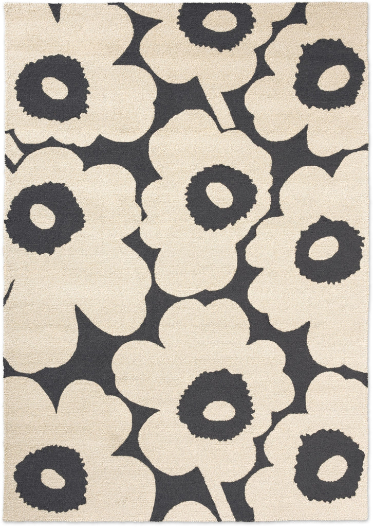 Brink and Campman Unikko Charcoal/White Area Rug by Marimekko main image