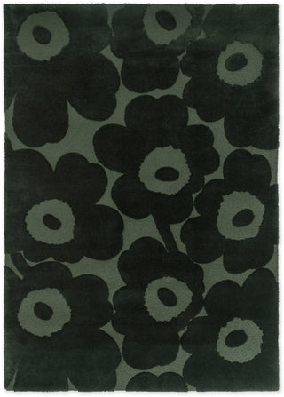 Brink and Campman Unikko Dark Green Area Rug by Marimekko main image
