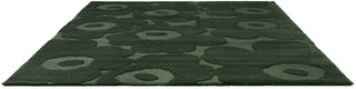 Brink and Campman Unikko Dark Green Area Rug by Marimekko Angle Image