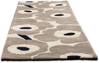 Brink and Campman Unikko Greige Area Rug by Marimekko Runner Angle Image