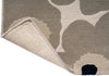 Brink and Campman Unikko Greige Area Rug by Marimekko Runner Fold Image