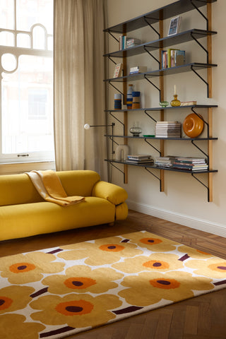 Brink and Campman Unikko Honey Area Rug by Marimekko Room Image Feature