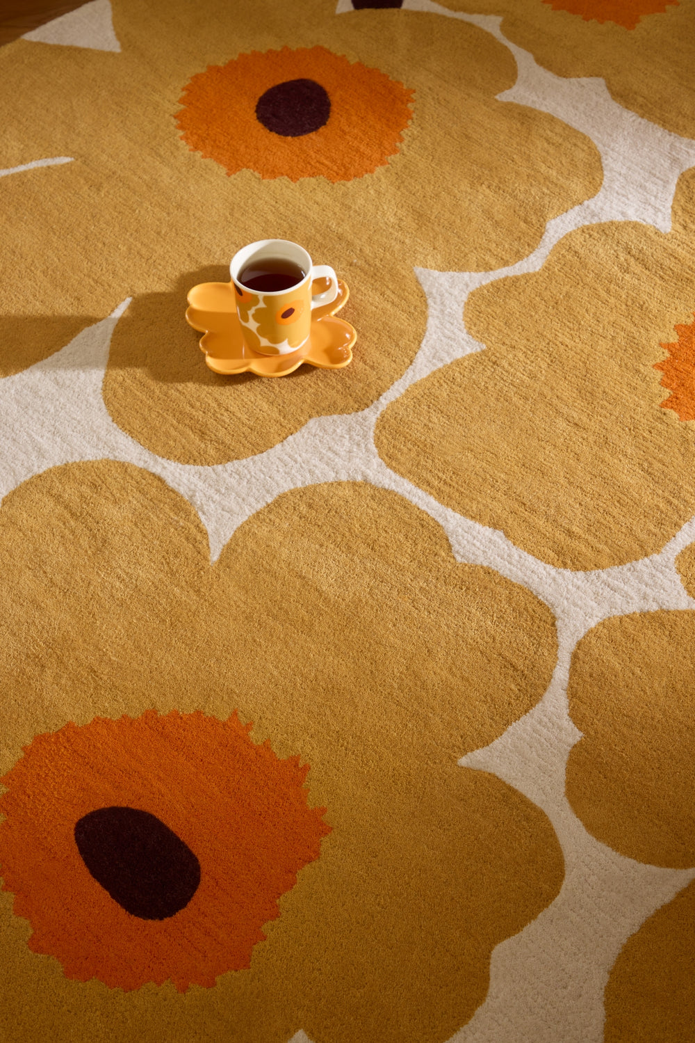 Brink and Campman Unikko Honey Area Rug by Marimekko Room Image Feature