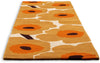 Brink and Campman Unikko Honey Area Rug by Marimekko Runner Angle Image