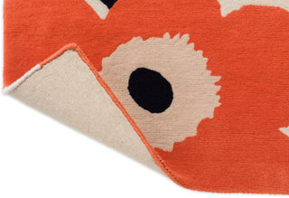 Brink and Campman Unikko Orange Red Area Rug by Marimekko Fold Image