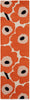 Brink and Campman Unikko Orange Red Area Rug by Marimekko Runner Main Image