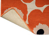 Brink and Campman Unikko Orange Red Area Rug by Marimekko Runner Fold Image