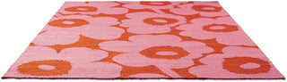 Brink and Campman Unikko Pink/Orange Area Rug by Marimekko Angle Image