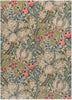 Brink and Campman Golden Lily Green/Red Area Rug by Morris Co main image