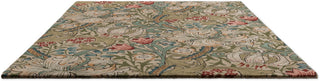 Brink and Campman Golden Lily Green/Red Area Rug by Morris Co Angle Image