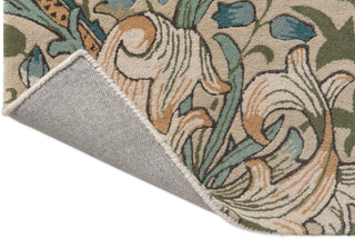 Brink and Campman Golden Lily Green/Red Area Rug by Morris Co Fold Image