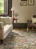Brink and Campman Golden Lily Green/Red Area Rug by Morris Co Room Image Feature