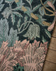 Brink and Campman Honeysuckle and Tulip Teal Area Rug by Morris Co Room Image Feature