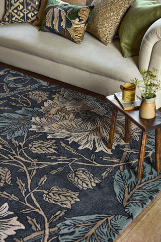 Brink and Campman Honeysuckle and Tulip Woad/Thyme Area Rug by Morris Co Room Image Feature