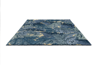 Brink and Campman Acanthus Indigo Area Rug by Morris Co Angle Image