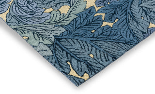 Brink and Campman Acanthus Indigo Area Rug by Morris Co Corner Image