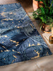 Brink and Campman Acanthus Indigo Area Rug by Morris Co Room Image Feature