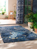 Brink and Campman Acanthus Indigo Area Rug by Morris Co Room Image Feature