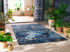 Brink and Campman Acanthus Indigo Area Rug by Morris Co Room Image Feature
