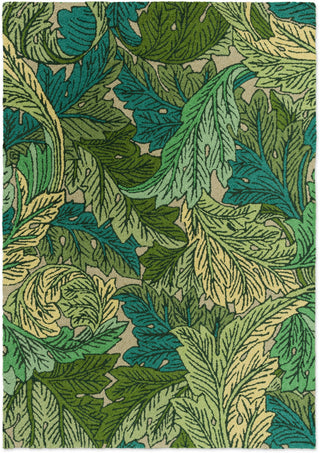 Brink and Campman Acanthus Nettle/Sky Blue Area Rug by Morris Co main image