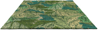 Brink and Campman Acanthus Nettle/Sky Blue Area Rug by Morris Co Angle Image