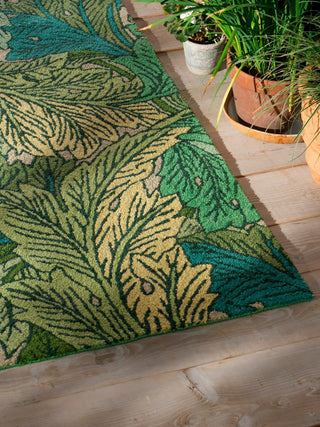 Brink and Campman Acanthus Nettle/Sky Blue Area Rug by Morris Co Room Image Feature